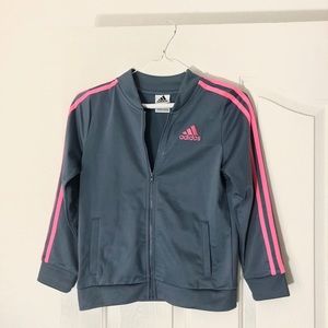***Girl adidas zip up jacket size 10/12